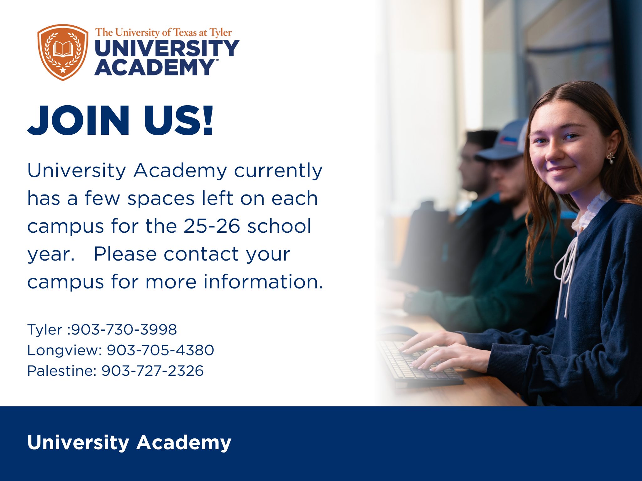 openings for fall 2025, call your campus