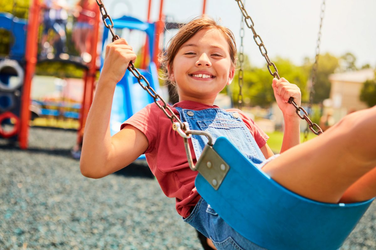 girl on swing