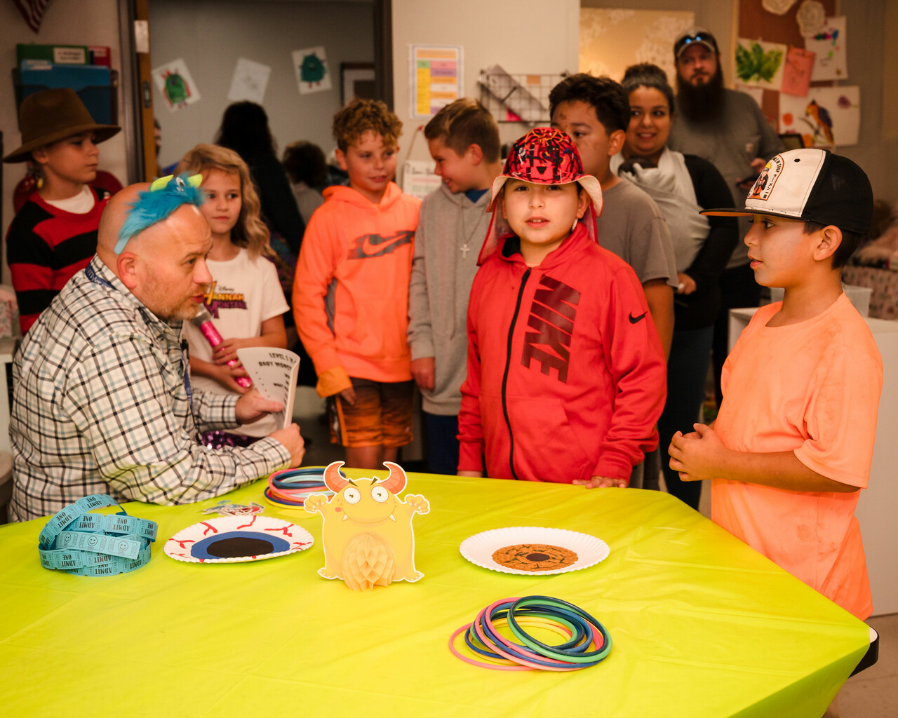 students playing math games