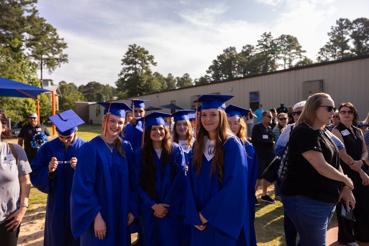 seniors at graduation